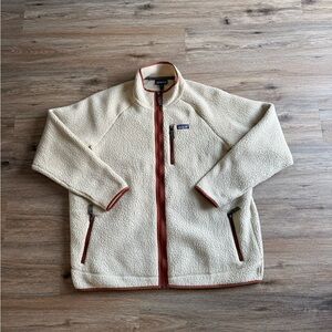 Patagonia Retro Pile Fleece Jacket 3XL El Cap Khaki w/ Sius brown